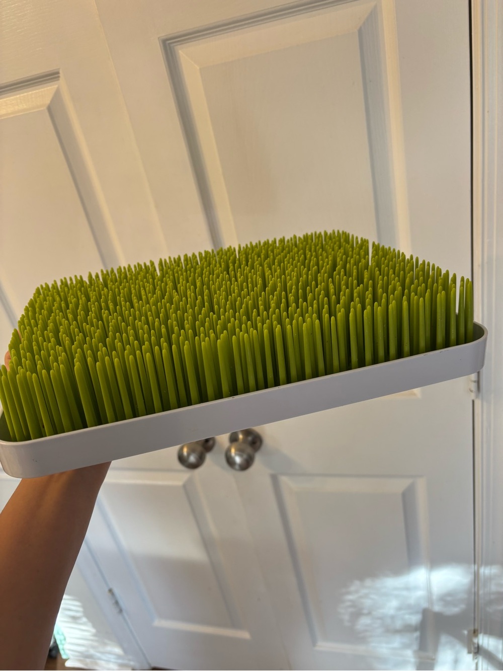 Green Grass Dish Drying Rack Mat